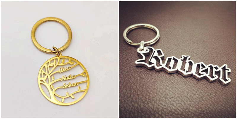 personalized name key ring maker custom made keychains wholesale manufacturers